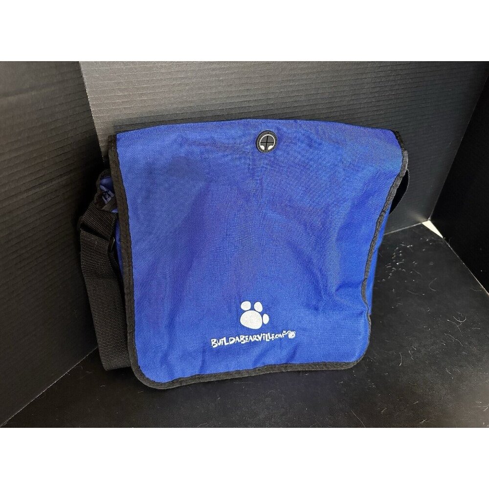 Build A Bear Workshop Bearville University Blue Messenger School Casual Bag RARE